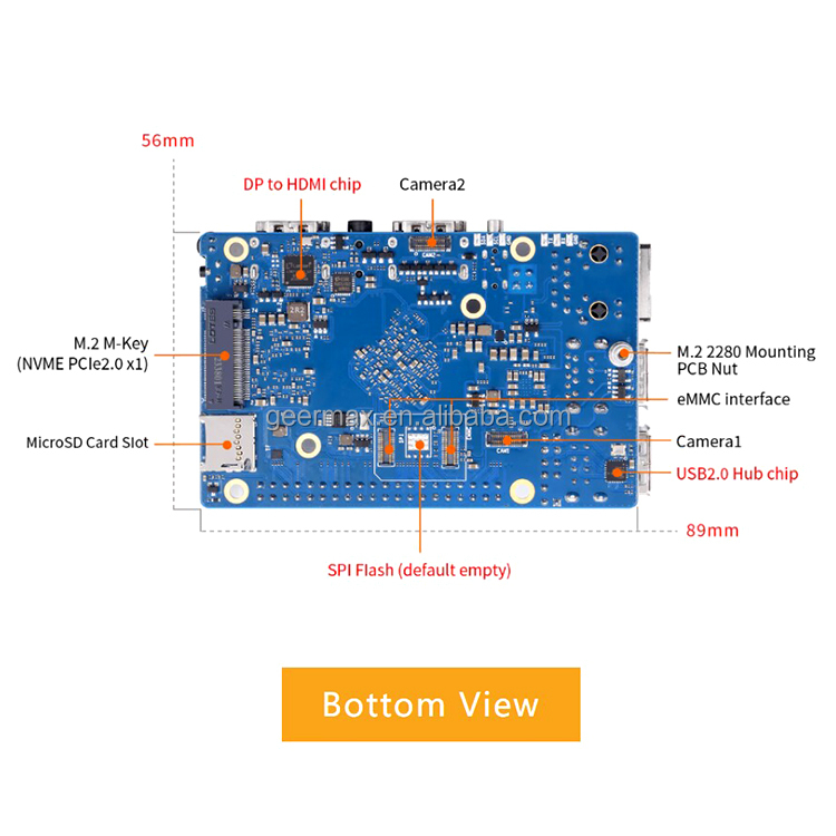 لوحات تطوير Orange Pi 5 Pro 4G - مراجعة Orange Pi 5 Plus 16Gb وسعره